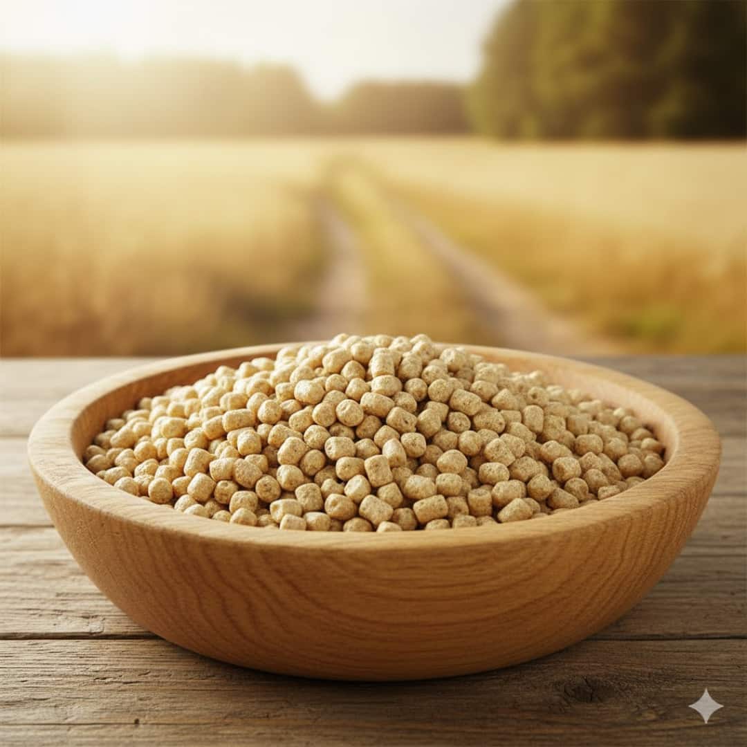 Billettes de soja dans un bol en bois