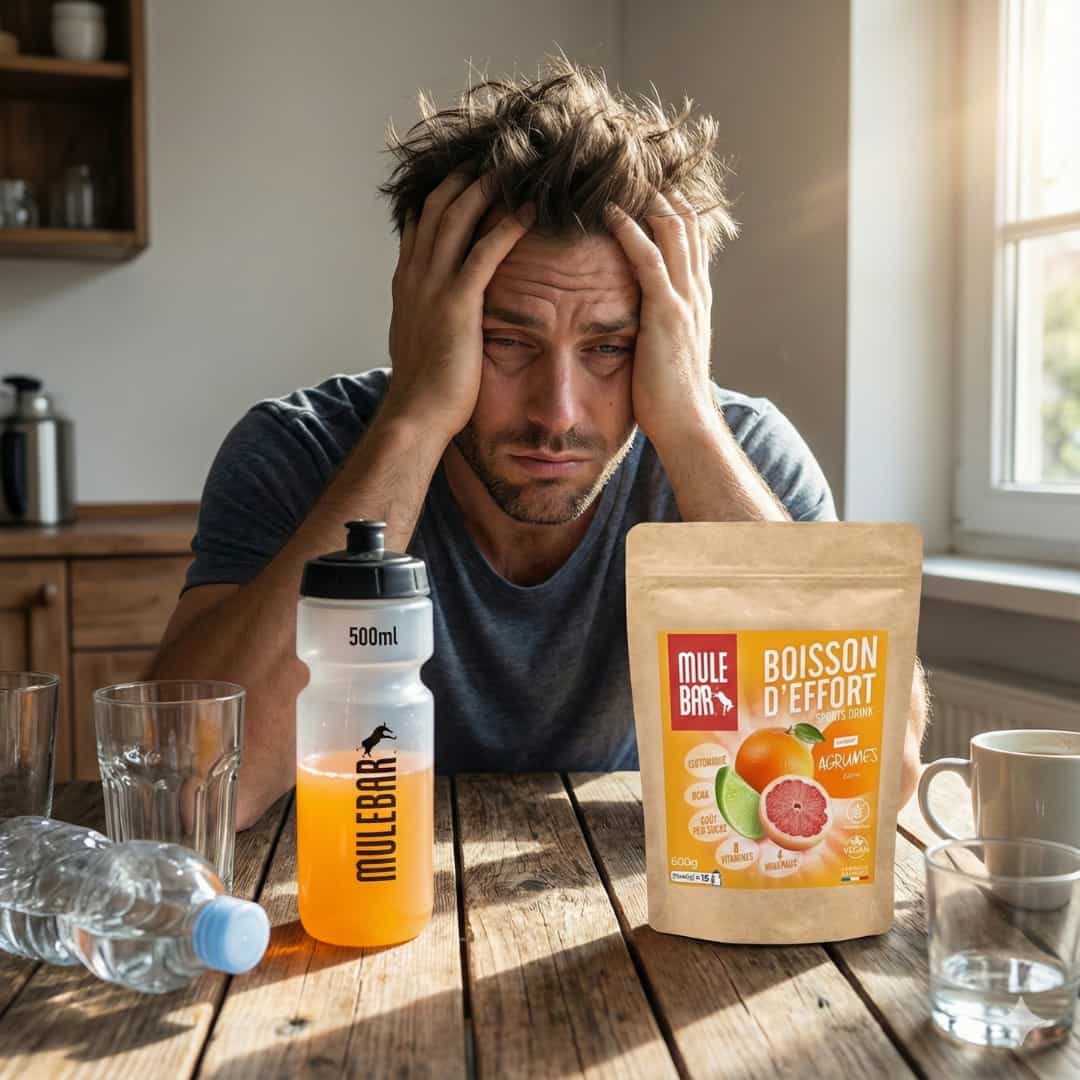 Homme avec la gueule de bois