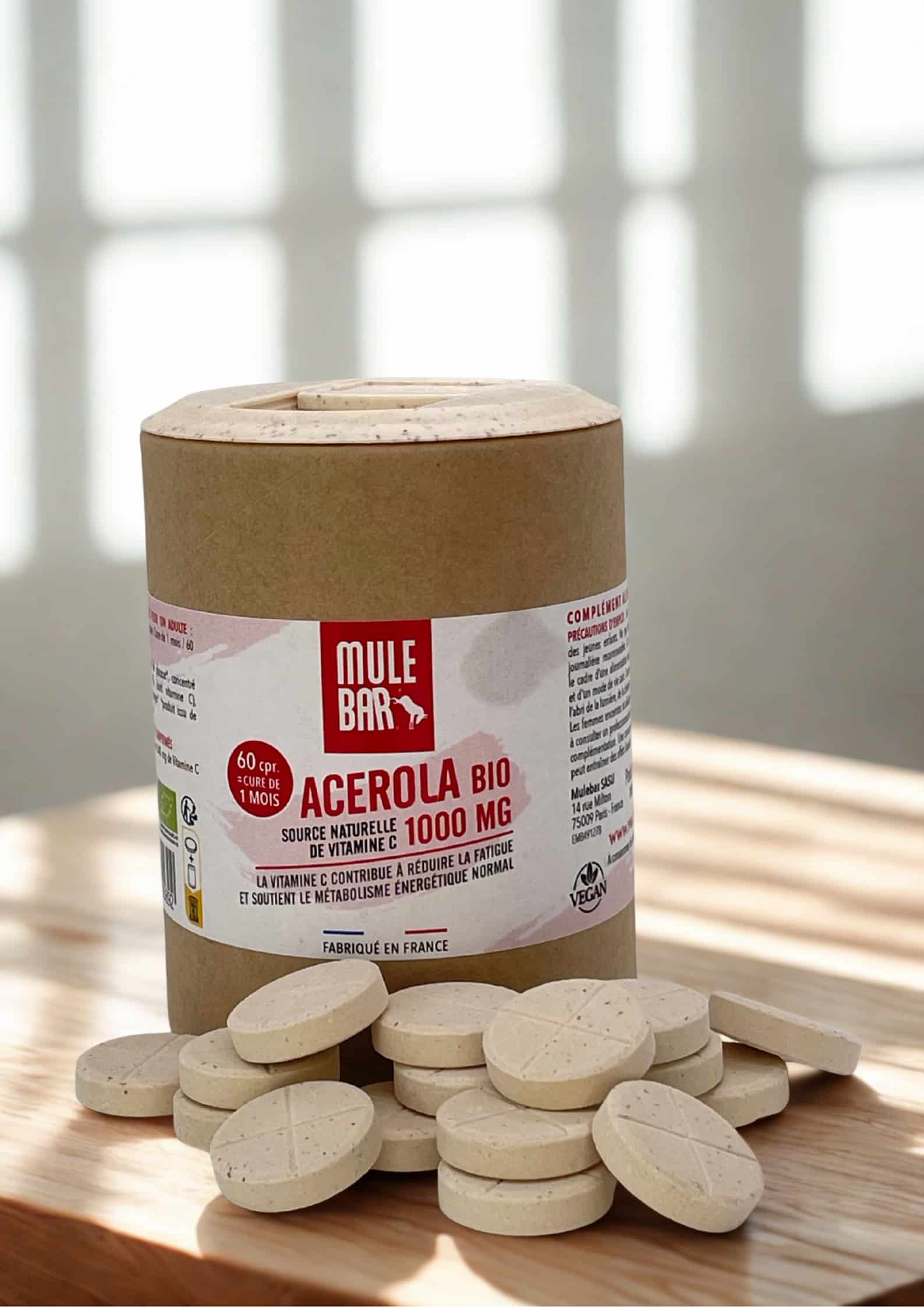 Boite 60 comprimés Acerola Mulebar