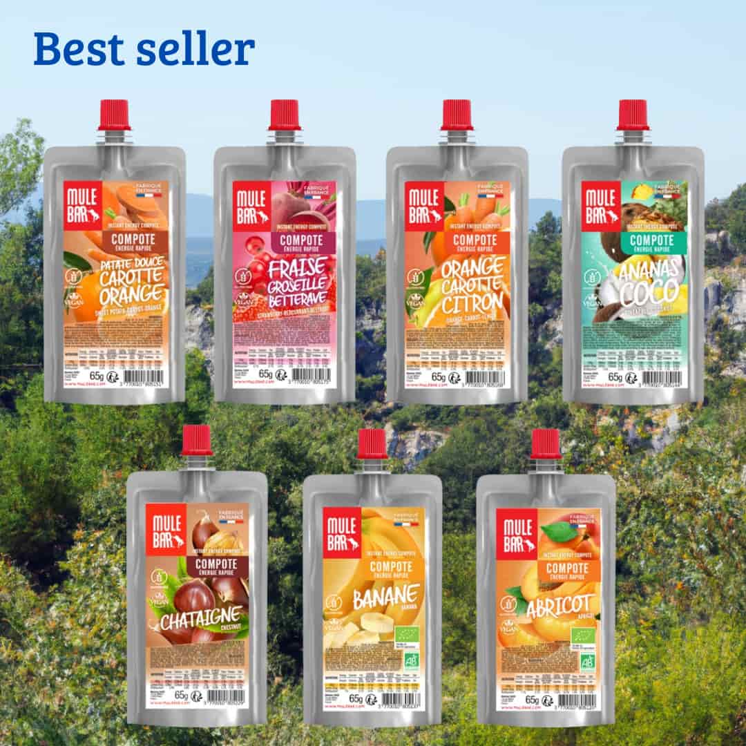 Pack Découverte Intense 20 compotes énergétiques Mulebar 65g