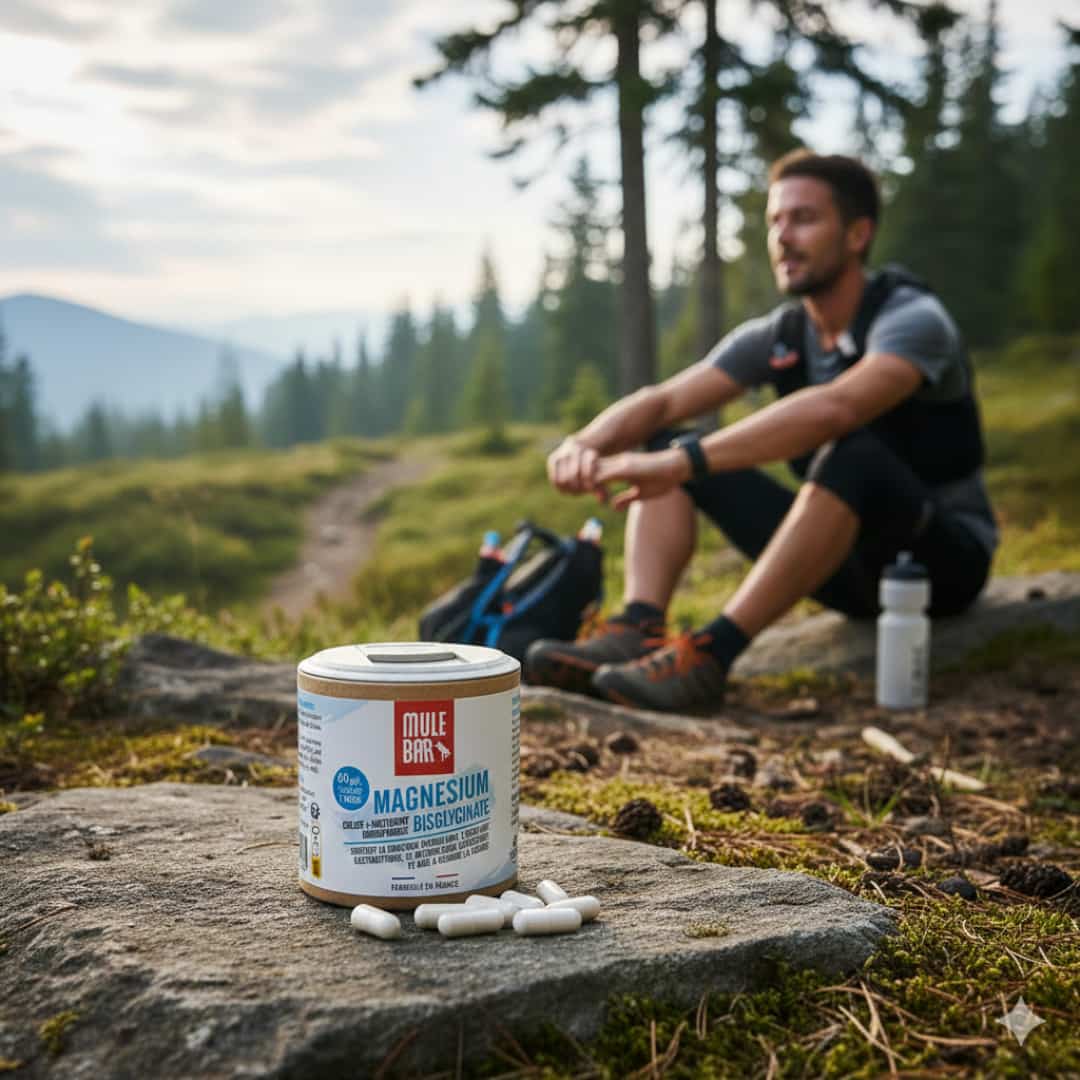 Magnesium bisglycinate mulebar avec randonneur