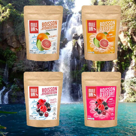 Gamme boissons sport Mulebar