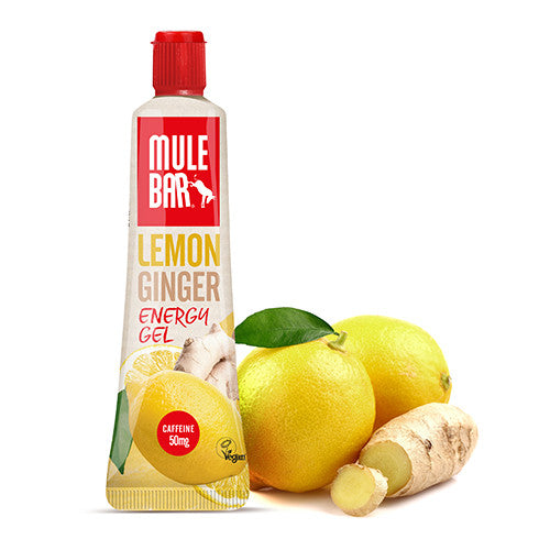 Gel énergétique vegan et sans gluten Mulebar citron gingembre guarana