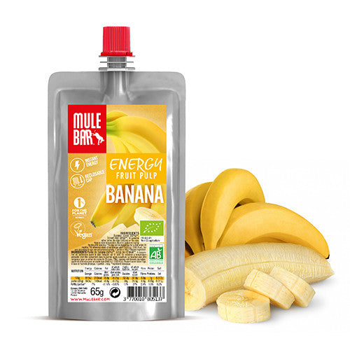 Compote énergétique bio et vegan Mulebar banane