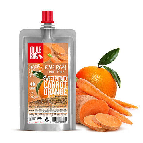 Compote énergétique Mulebar patate douce orange carotte