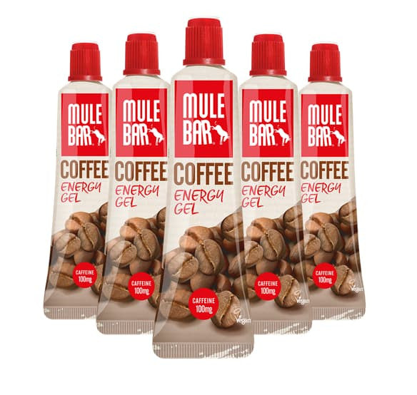 Lot de 5 gels énergétiques Vegan Mulebar 37g Café