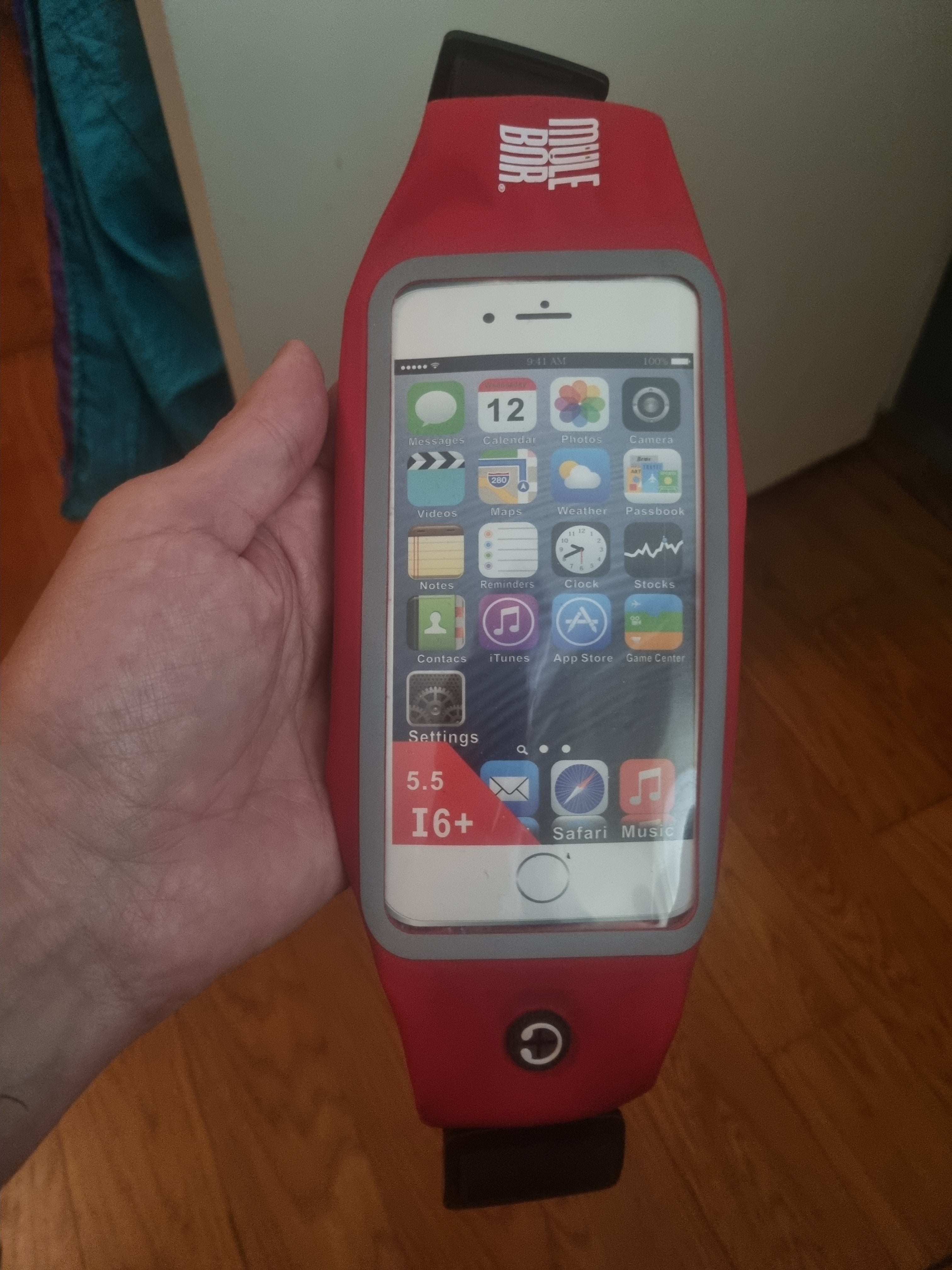 Ceinture de running étanche Mulebar vue de face