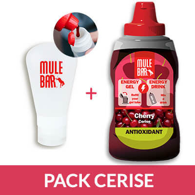 Offre promo écorecharge de gel cerise Mulebar 444g avec fiole 60 ml