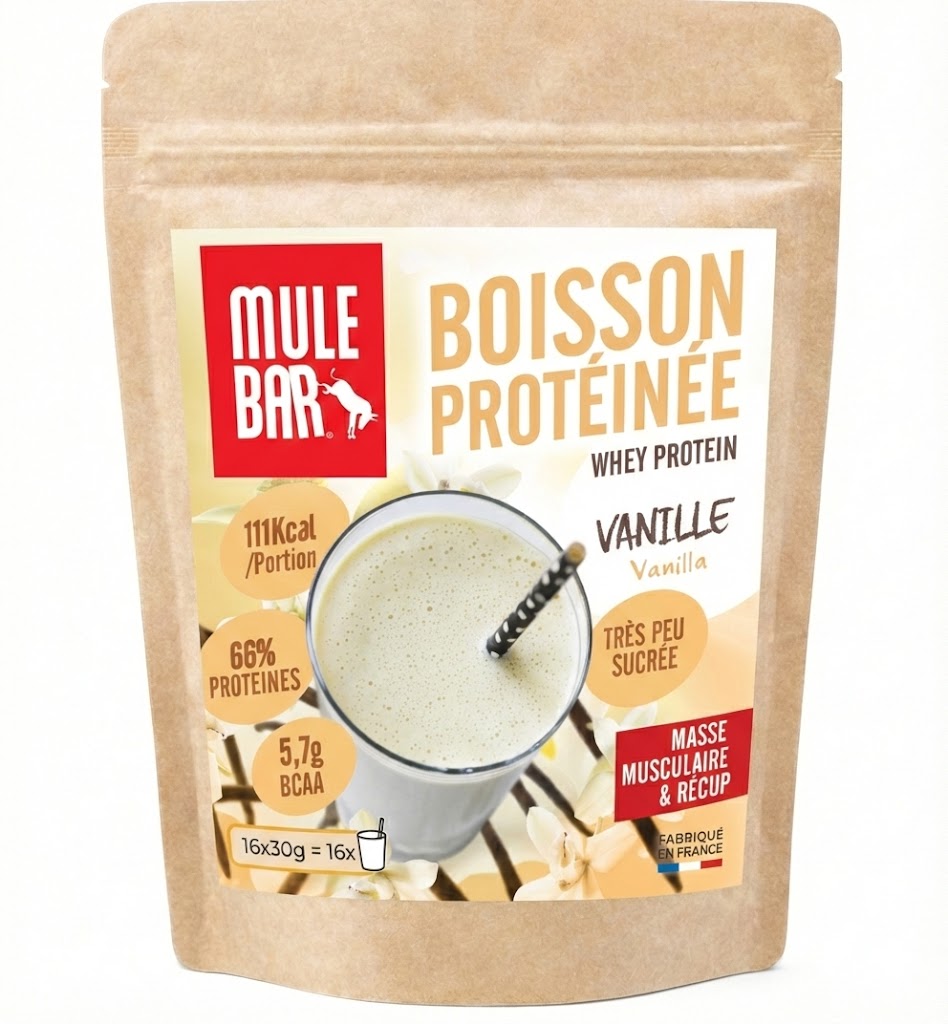 Boisson Whey protéinée Mulebar Vanille