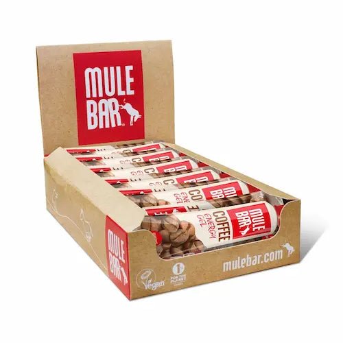 Boite de 24 gels énergétiques vegan Mulebar Café