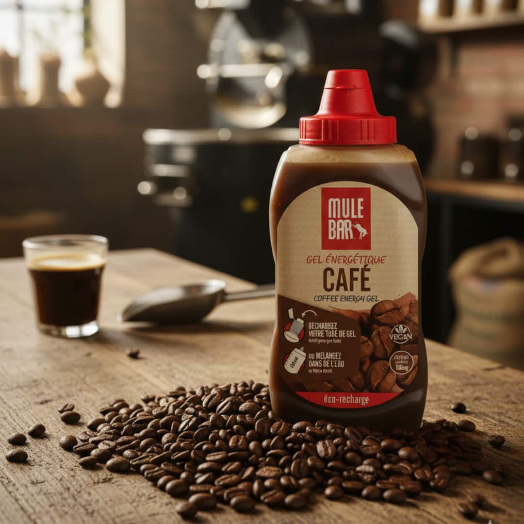 Ecorecharge de gel Mulebar café dans une brulerie de café