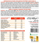 Etiquette verso boisson whey protein Mulebar