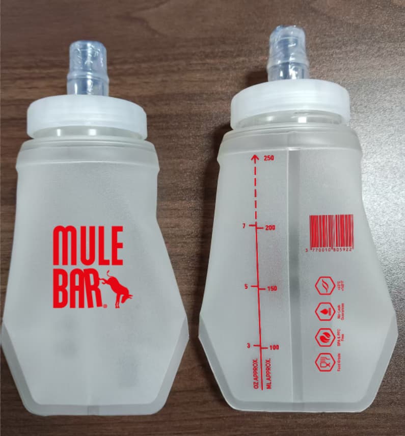 250ml Silicone Bottle for Trail Running Marathon