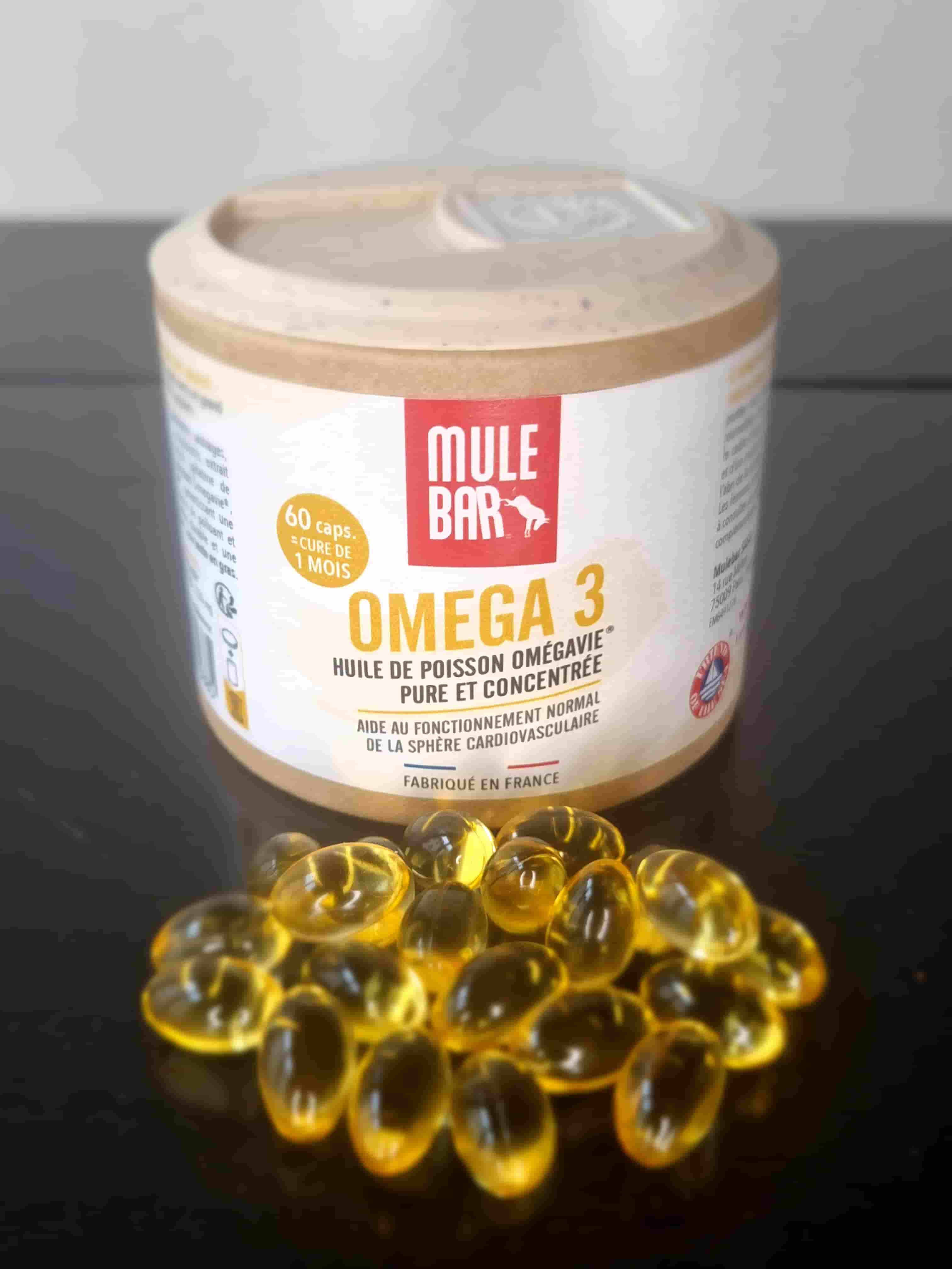 Pilulier omega 3 Mulebar avec capsules