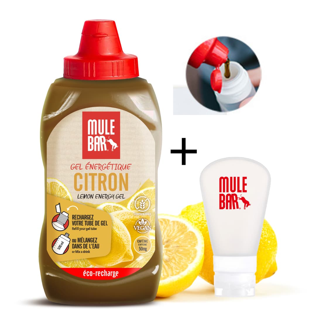 Offre promo écorecharge de gel citron Mulebar 444g avec fiole 60 ml