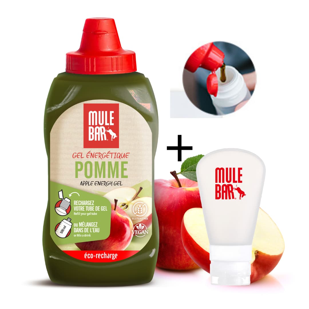 Offre promo écorecharge de gel pomme Mulebar 444g avec fiole 60 ml