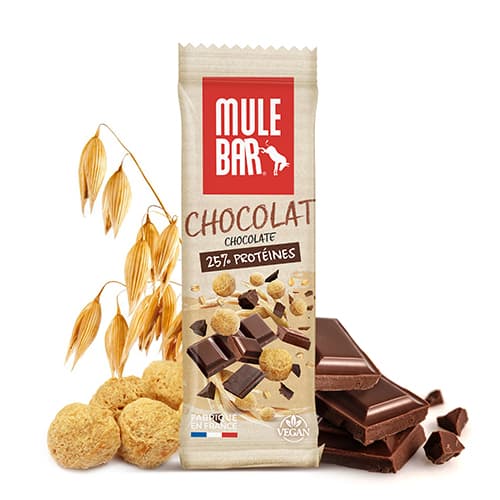 Barre protéinée vegan Mulebar chocolat