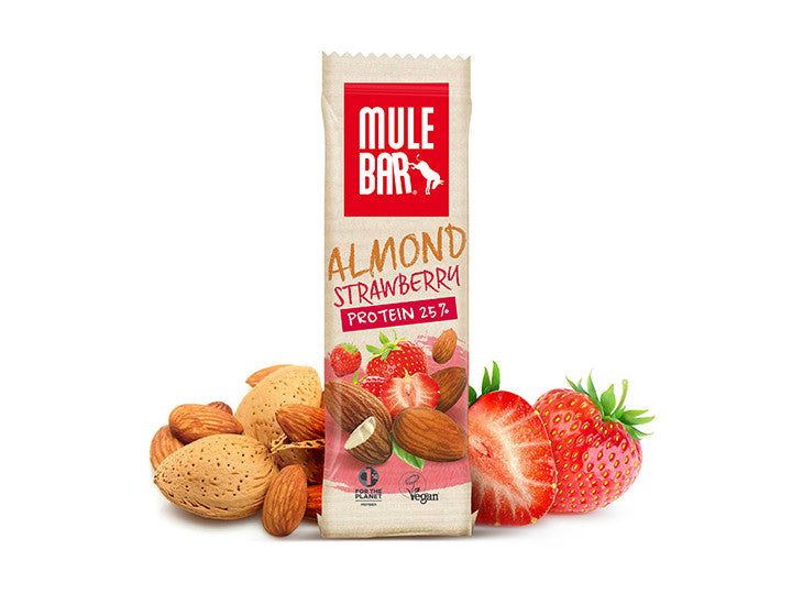 Almond strawberry Mulebar protein bar