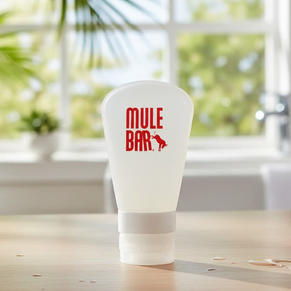 Fiole en Silicone rutilisable 60ml  MULEBAR Nutrition sportive 100%  naturelle