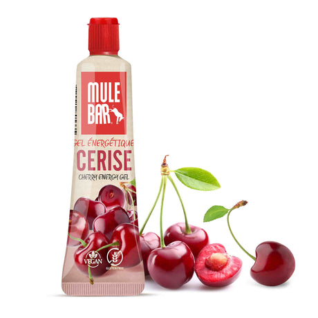 Gel énergétique vegan et sans gluten Mulebar cerise